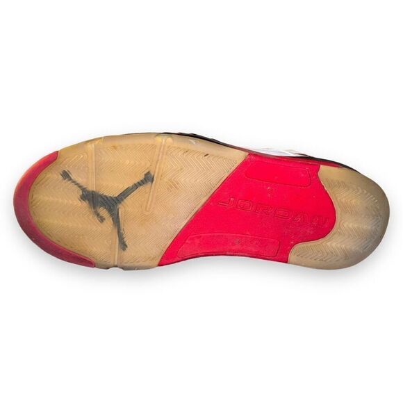 Jordan 5 Retro Fire Red Black Tongue 2013 136027-120 - Picture 9 of 13